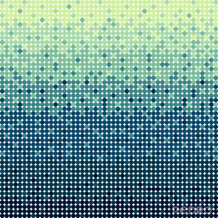 Tableau  Résumé cercles bleus fond dans le style pixel art