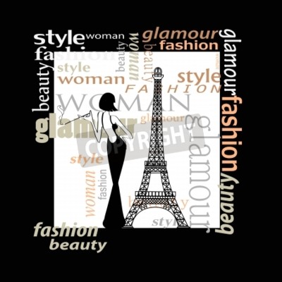 Tableau  Retro, grunge, fond, -, Illustration