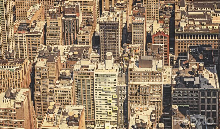 Tableau  Rétro image filtrée de New York City.