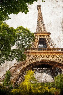 Tableau  retrò la Tour Eiffel