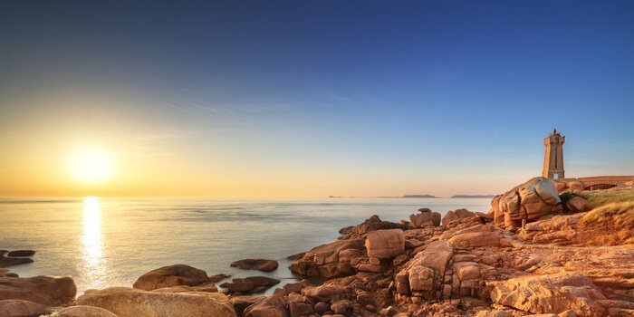 Tableau  Rochers sur la côte en Bretagne