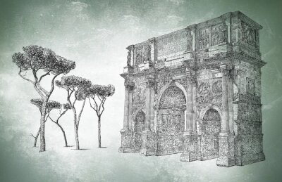 Tableau  Roma illustration vue
