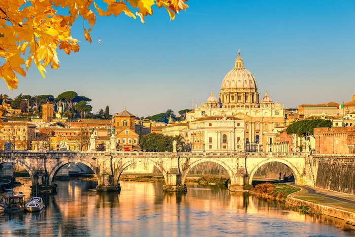 Tableau  Rome Italie en automne