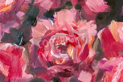 Tableau  Roses peintes