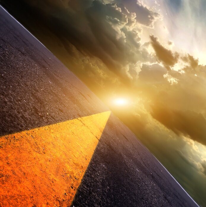 Tableau  Route vers le soleil