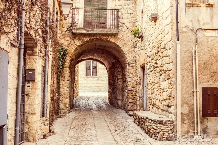 Tableau  Rue vintage déserte