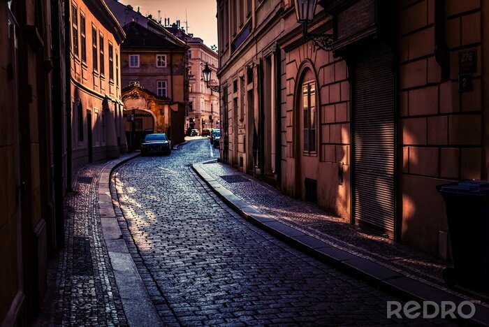 Tableau  Rues nocturnes de Prague.