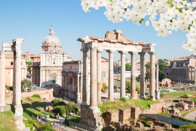 Tableau  Ruines à Rome