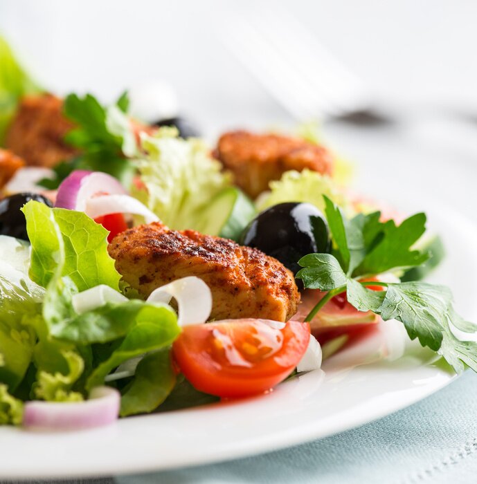 Tableau  Salade de poulet