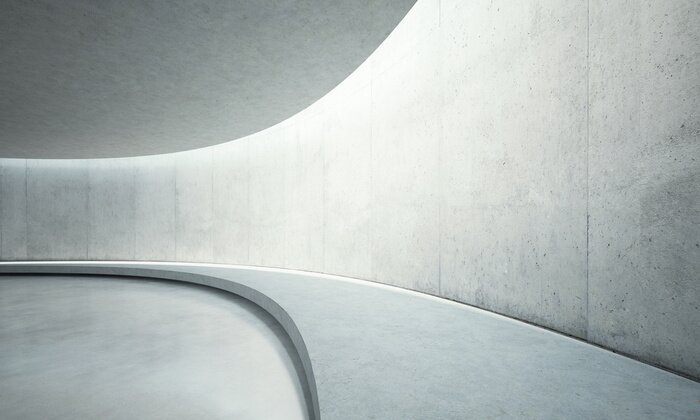 Tableau  Salle ovale en béton