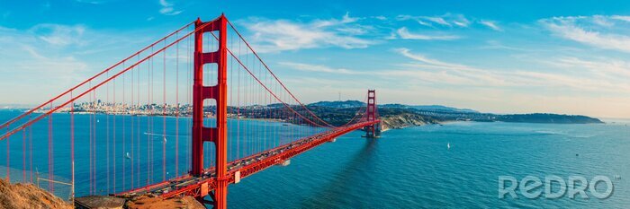 Tableau  San Francisco et le pont rouge