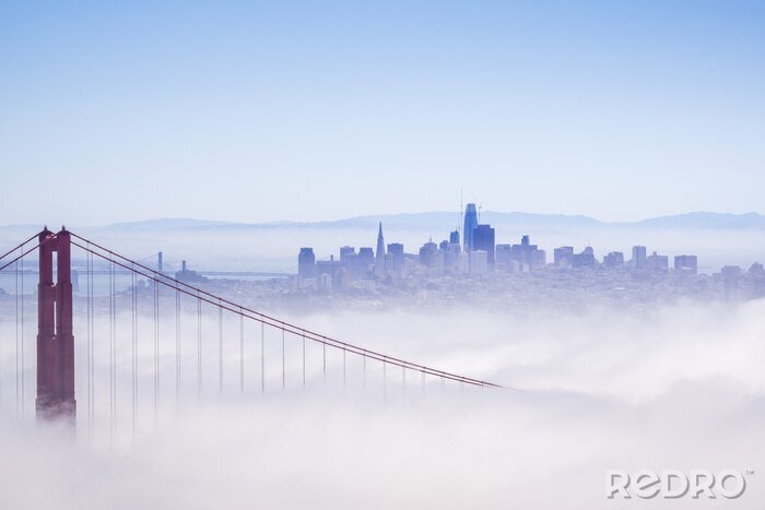 Tableau  San Francisco Golden Gate sous le brouillard