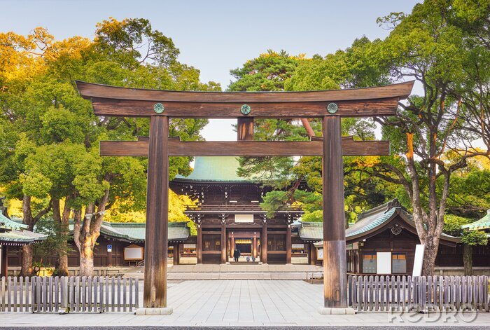 Tableau  Sanctuaire Meiji à Tokyo