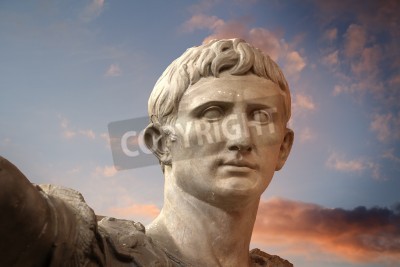 Tableau  Sculpture de l'Empereur Trajano de Rome, Art Antique