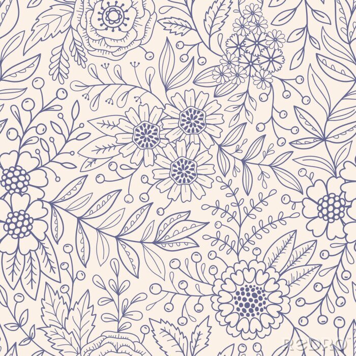 Tableau  Seamless floral
