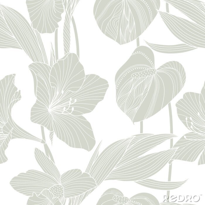 Tableau  Seamless, floral, modèle