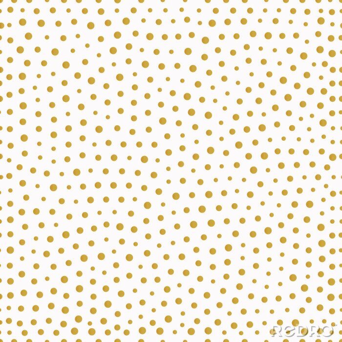 Tableau  seamless pattern with gold painted dots