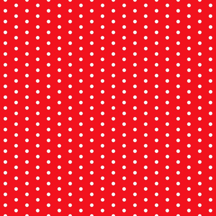 Tableau  seamless pois sur fond rouge