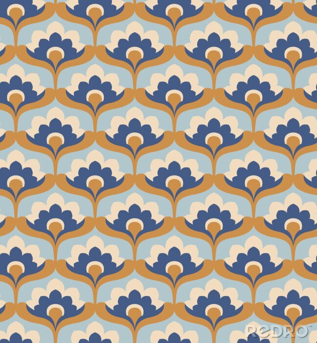 Tableau  Seamless, vendange, floral, modèle