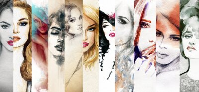 Tableau  Série de portraits de femmes