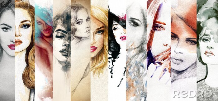 Tableau  Série de portraits de femmes