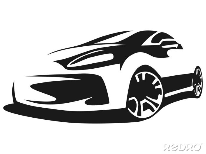 Tableau  Silhouette voiture tuning