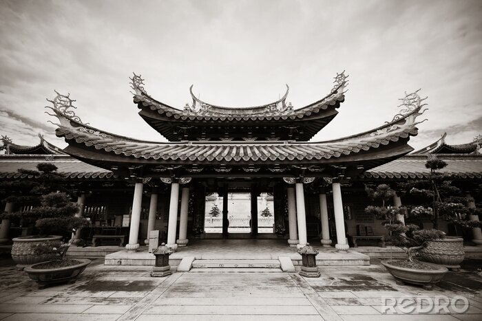 Tableau  Singapour, chinois, temple