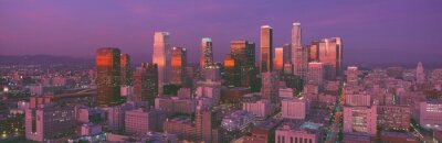 Tableau  Skyline de Los Angeles le matin