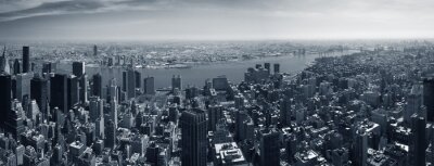 Skyline New York noir et blanc