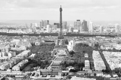 Skyline Paris aux tonalités de gris