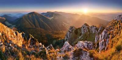 Tableau  Slovaquie montagne pic Rozsutec