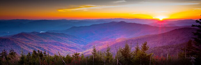 Tableau  Smoky Mountain Sunset