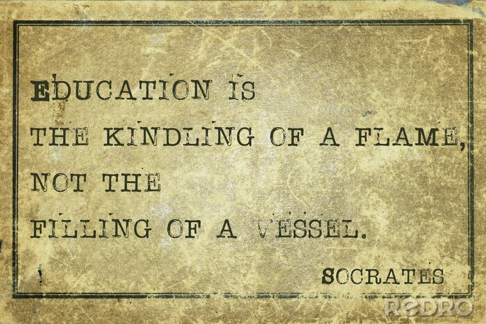 Tableau  Socrate sur l'éducation