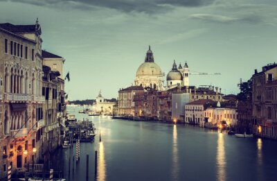 Soirée vue sombre de Venise