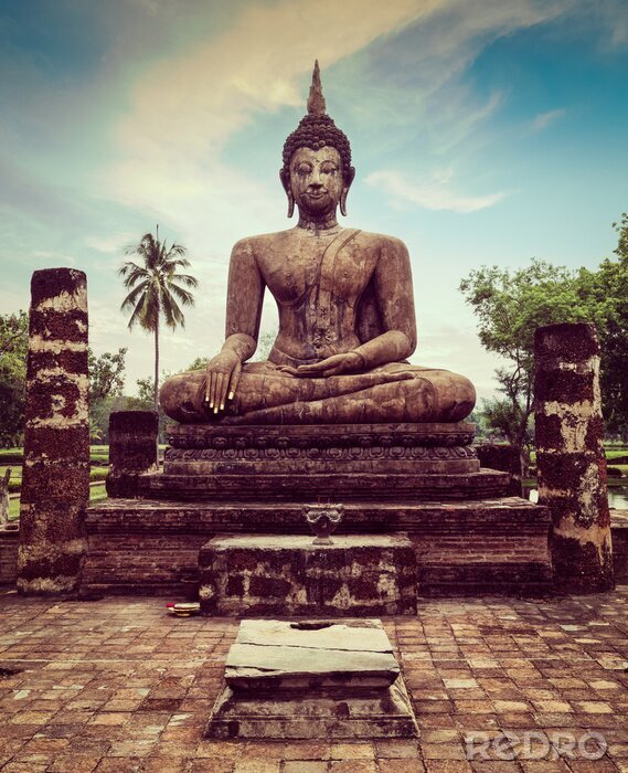 Tableau  Statue de Bouddha en Asie