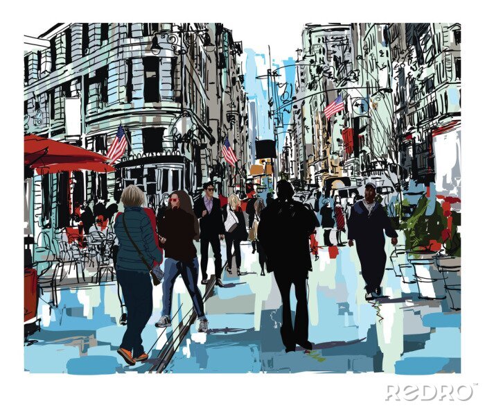 Tableau  Steet à New York