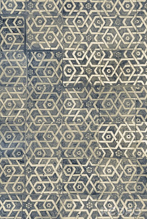 Tableau  Subtil motif ornemental étoilé