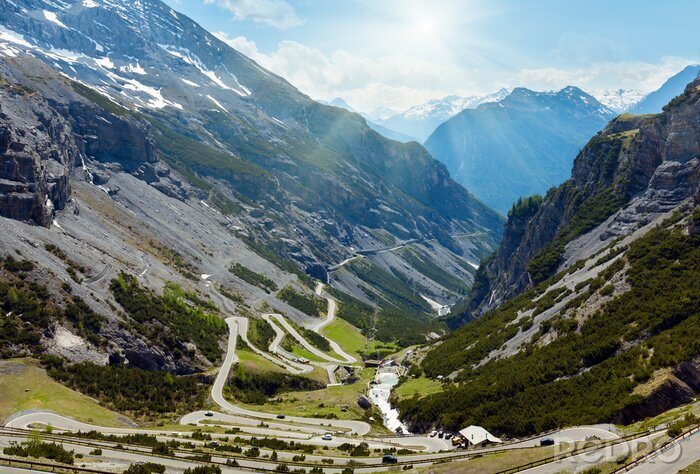 Tableau  Summer Stelvio passe (Italie)