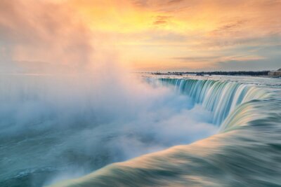 Tableau  sunrise over Niagara falls