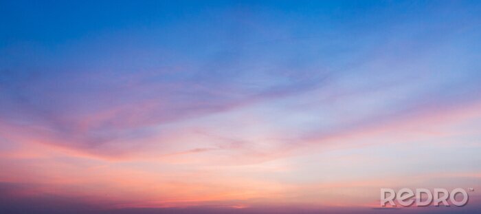 Tableau  sunset sky with clouds background