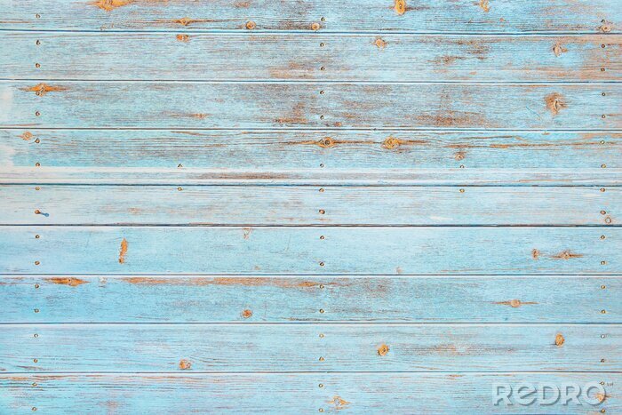 Tableau  Surface en bois rayée turquoise