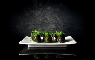 Tableau  Sushi épicé aux algues