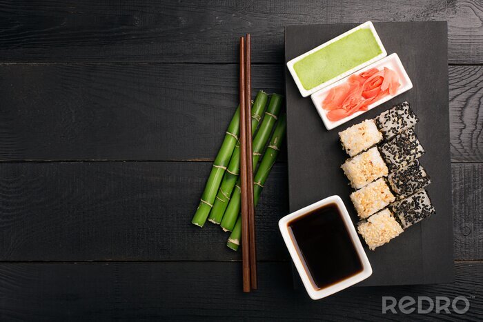 Tableau  Sushi, rouleau, fish