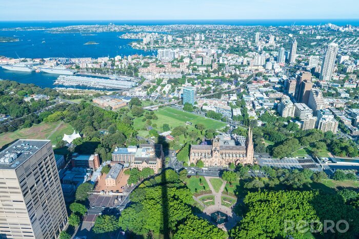 Tableau  Sydney, Nouvelle-Galles du Sud. Ville, Horizon, beau, jour