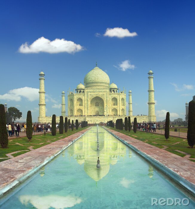 Tableau  Taj Mahal - célèbre mausolée en Inde