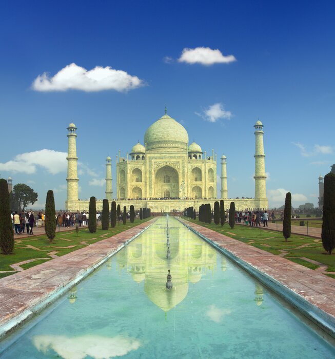 Tableau  Taj Mahal - célèbre mausolée en Inde