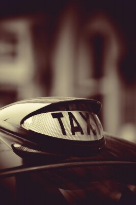 Tableau  Taxi à Londres