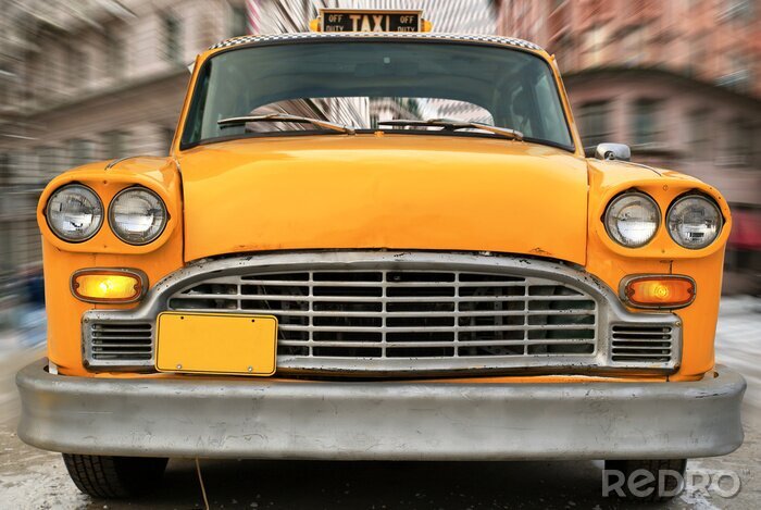 Tableau  Taxi new-yorkais rétro