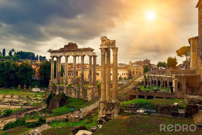Tableau  Temple de Saturne à Rome