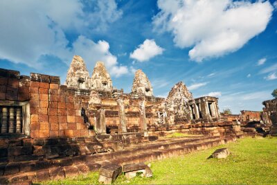 Tableau  Temple khmer bouddhiste antique dans le complexe d'Angkor Wat